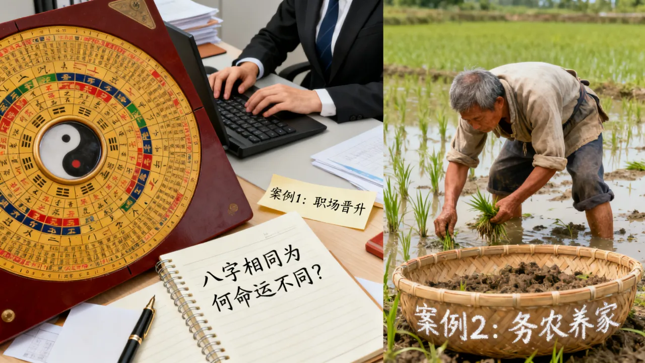 八字相同命运不同案例可信吗，为什么八字相同命运不同