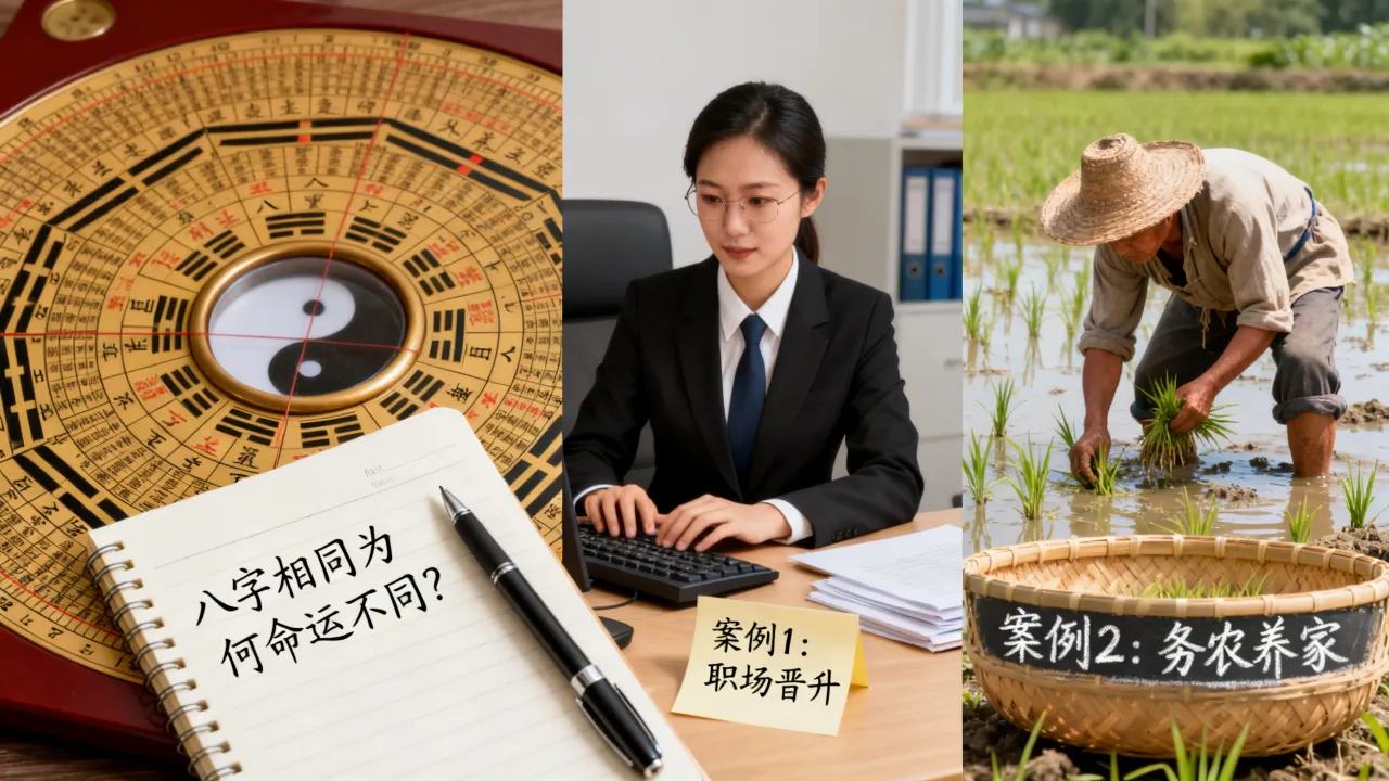 八字相同命运不同案例可信吗，为什么八字相同命运不同