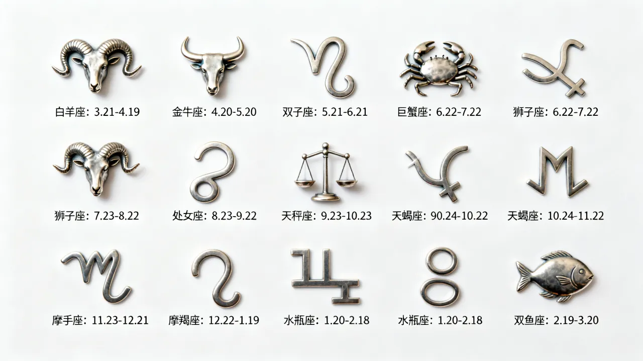 十二星座时间表是什么，怎么查星座日期？