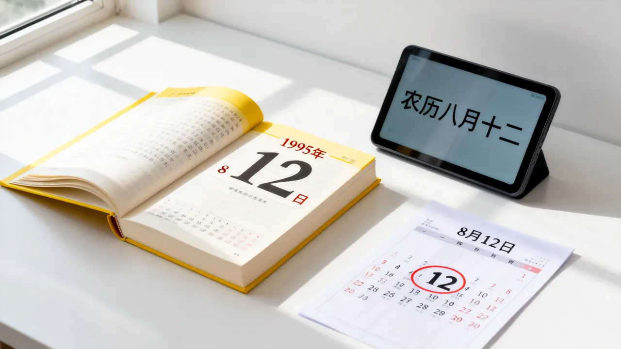 95年812阴历是几月几日，农历八月十二公历哪天