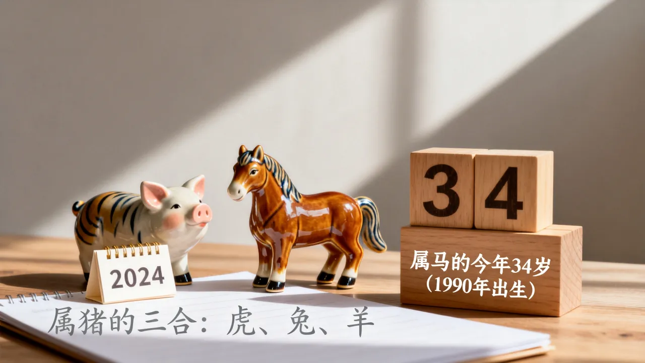属猪的三合是什么，属马的今年多少岁了？
