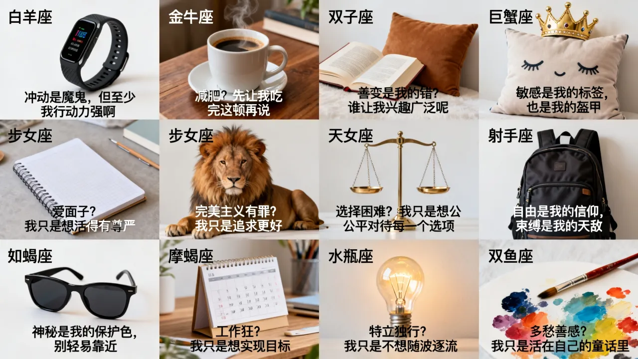 十二星座自嘲语句有哪些?,星座自嘲经典语录大全 十二星座自嘲语句有哪些?,星座自嘲经典语录大全