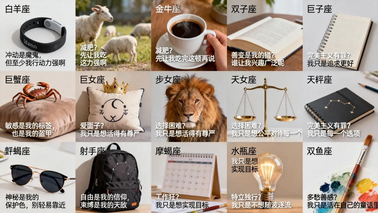 十二星座自嘲语句有哪些?,星座自嘲经典语录大全 十二星座自嘲语句有哪些?,星座自嘲经典语录大全