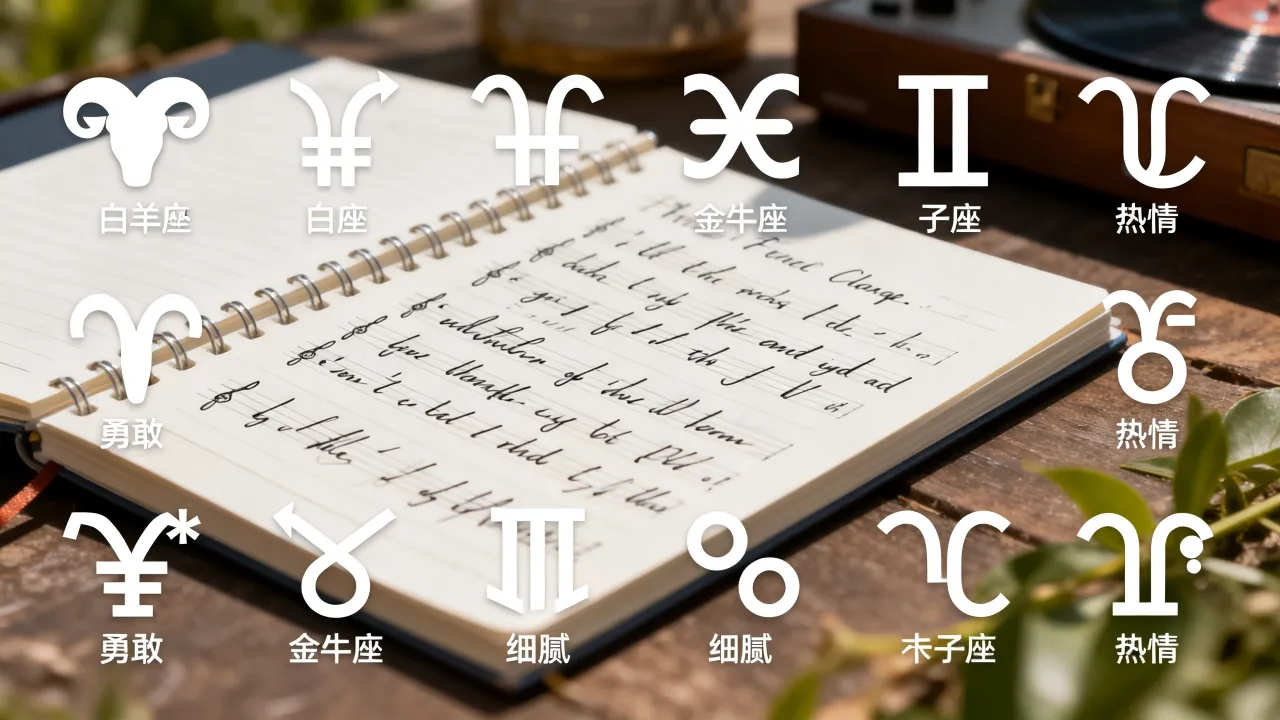 十二星座歌词贝贝是什么?如何从歌词看星座性格分析 十二星座歌词贝贝是什么?如何从歌词看星座性格分析