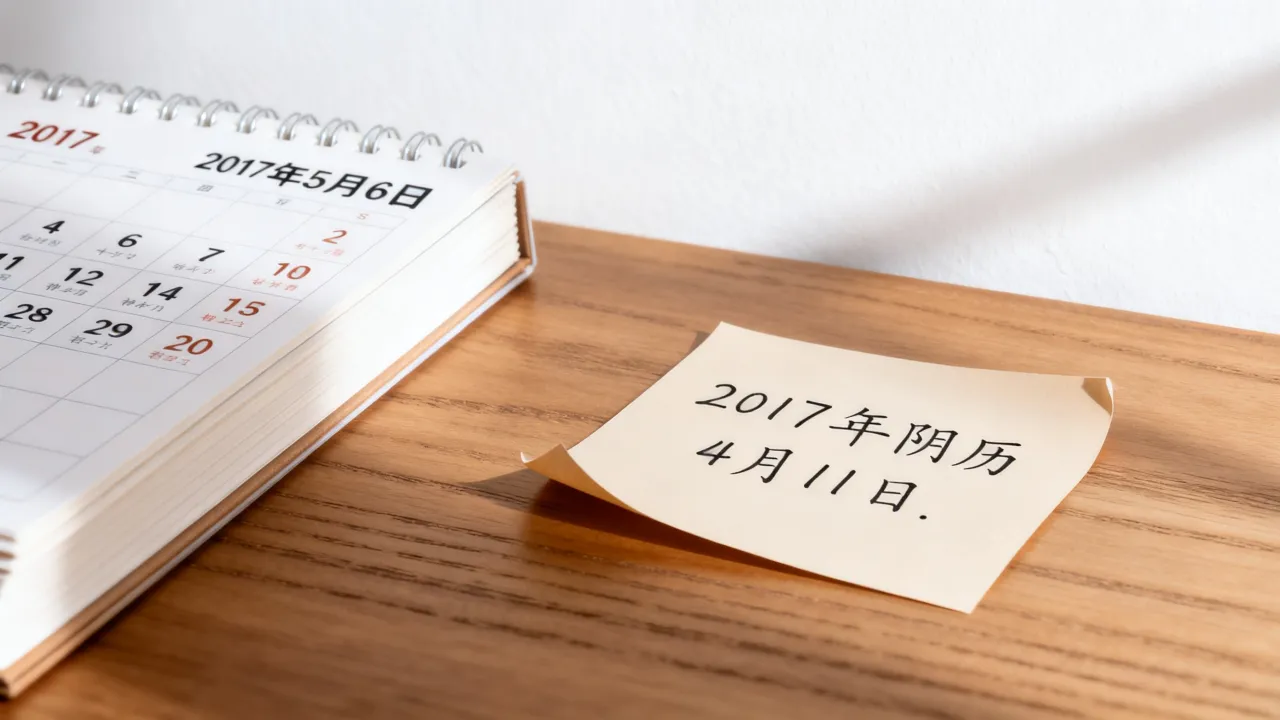 2017阴历4月11日是几月几号，阴历4月11日对应的公历日期是什么？