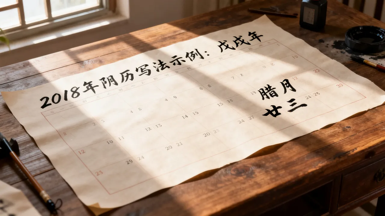 2018年阴历写法是什么?阴历日期正确书写做参考 2018年阴历写法是什么?阴历日期正确书写做参考