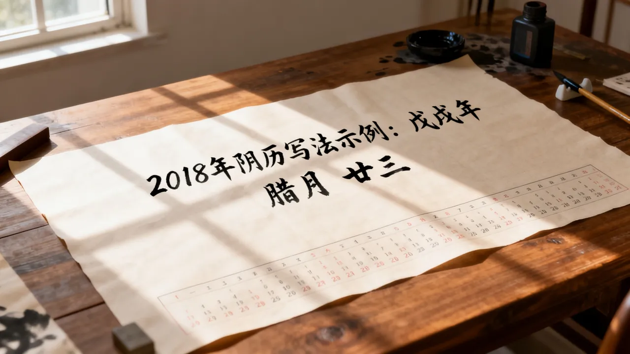 2018年阴历写法是什么?阴历日期正确书写做参考 2018年阴历写法是什么?阴历日期正确书写做参考