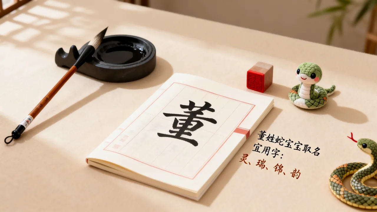 姓董蛇宝宝怎么起名？董姓蛇宝宝取名宜用字有哪些？
