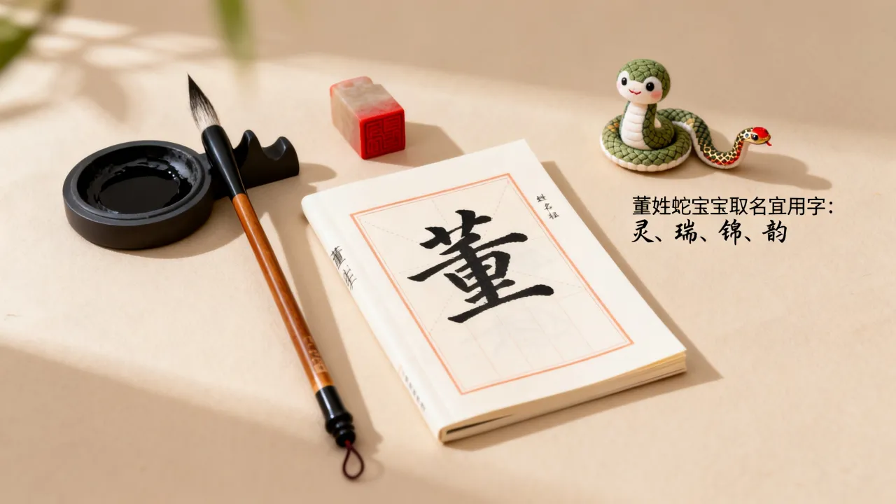 姓董蛇宝宝怎么起名？董姓蛇宝宝取名宜用字有哪些？