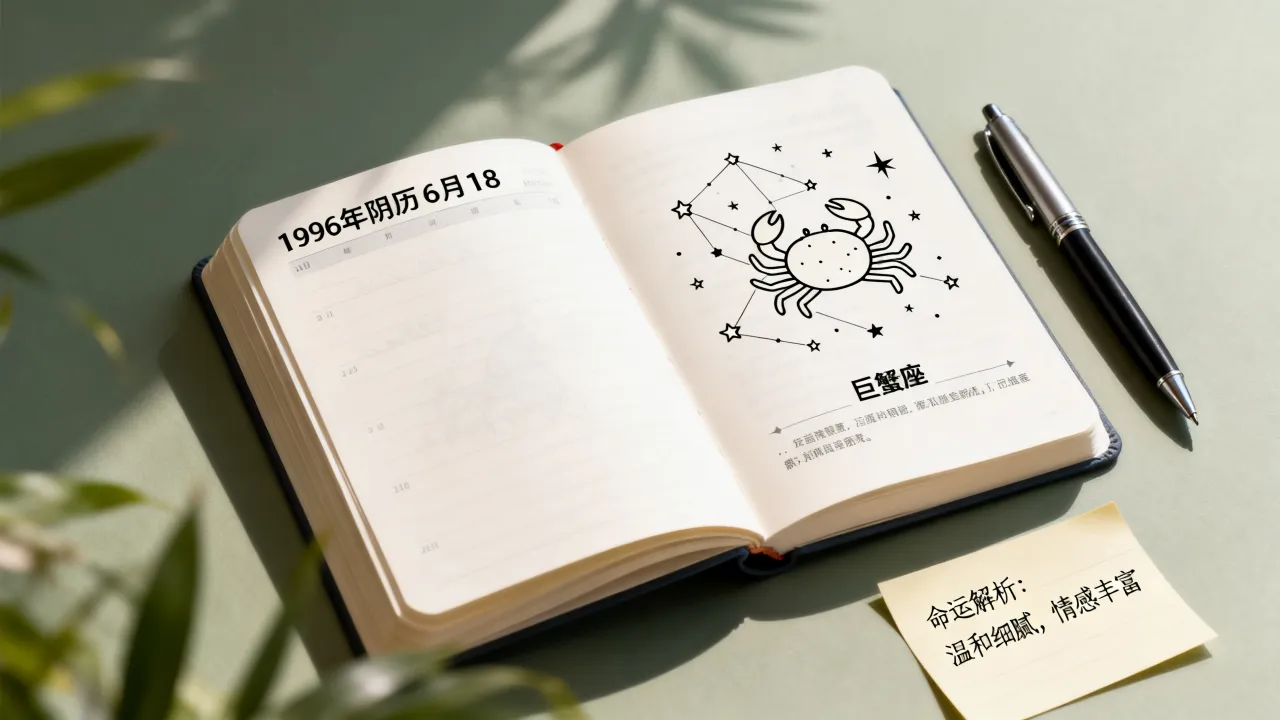 1996年阴历6月18是什么星座?阴历六月十八出生命运如何? 1996年阴历6月18是什么星座?阴历六月十八出生命运如何?