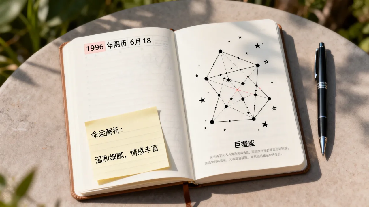 1996年阴历6月18是什么星座?阴历六月十八出生命运如何? 1996年阴历6月18是什么星座?阴历六月十八出生命运如何?