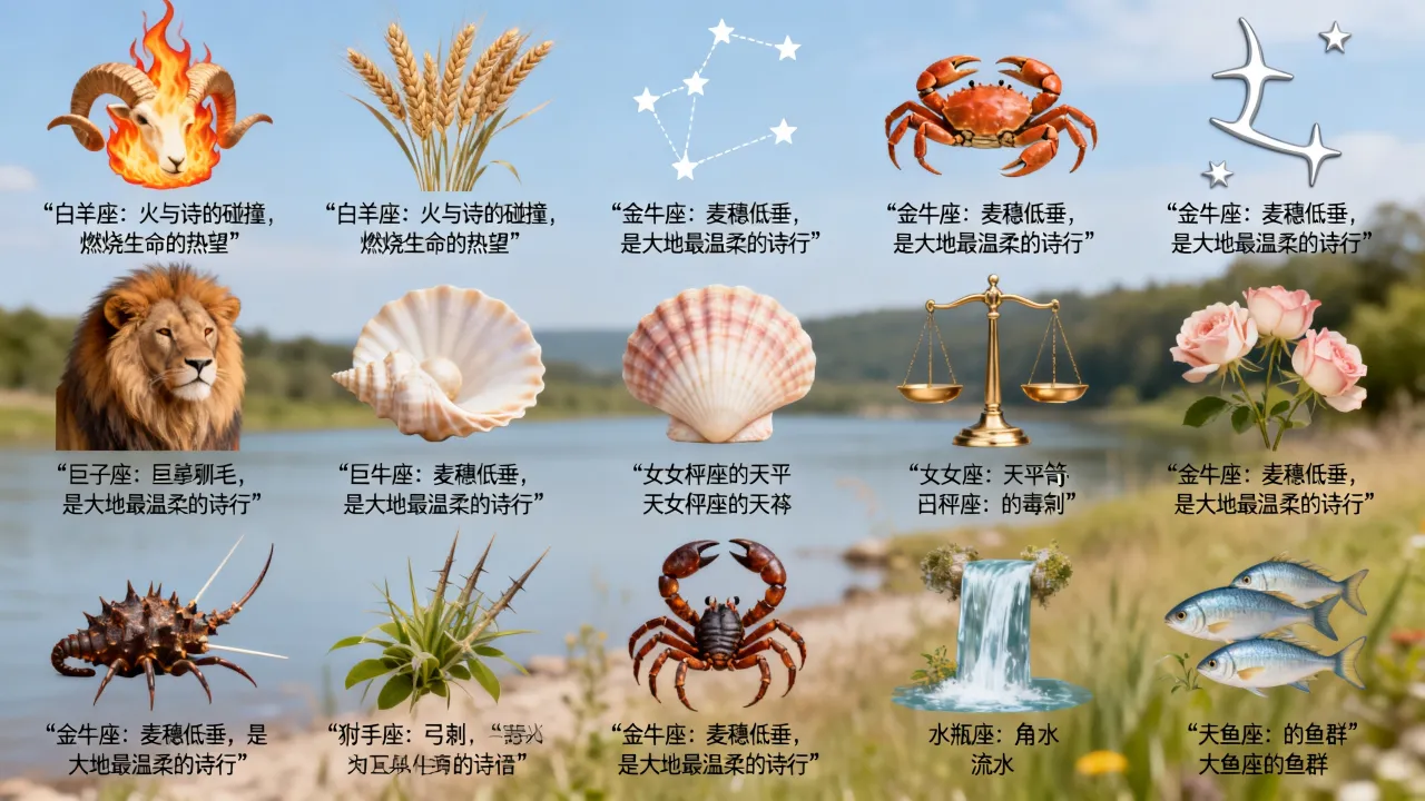 十二星座唯美诗句有哪些?十二星座唯美诗句哪句最美 十二星座唯美诗句有哪些?十二星座唯美诗句哪句最美