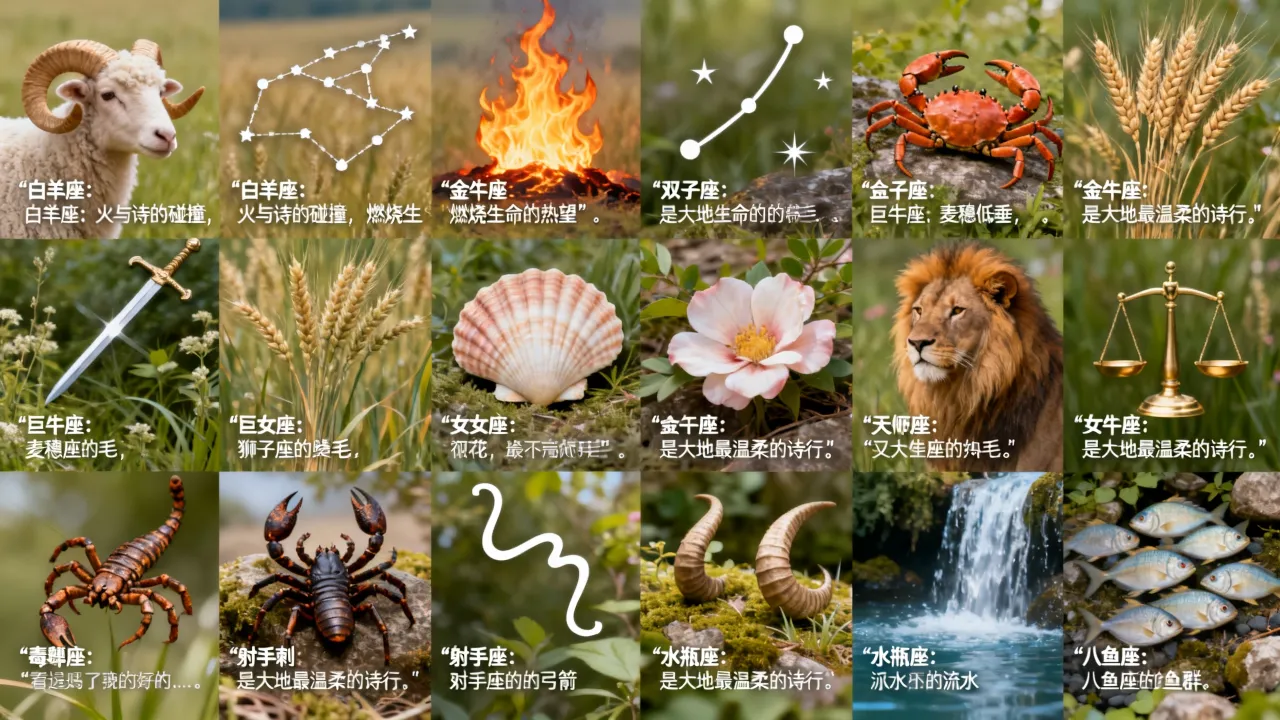 十二星座唯美诗句有哪些?十二星座唯美诗句哪句最美 十二星座唯美诗句有哪些?十二星座唯美诗句哪句最美