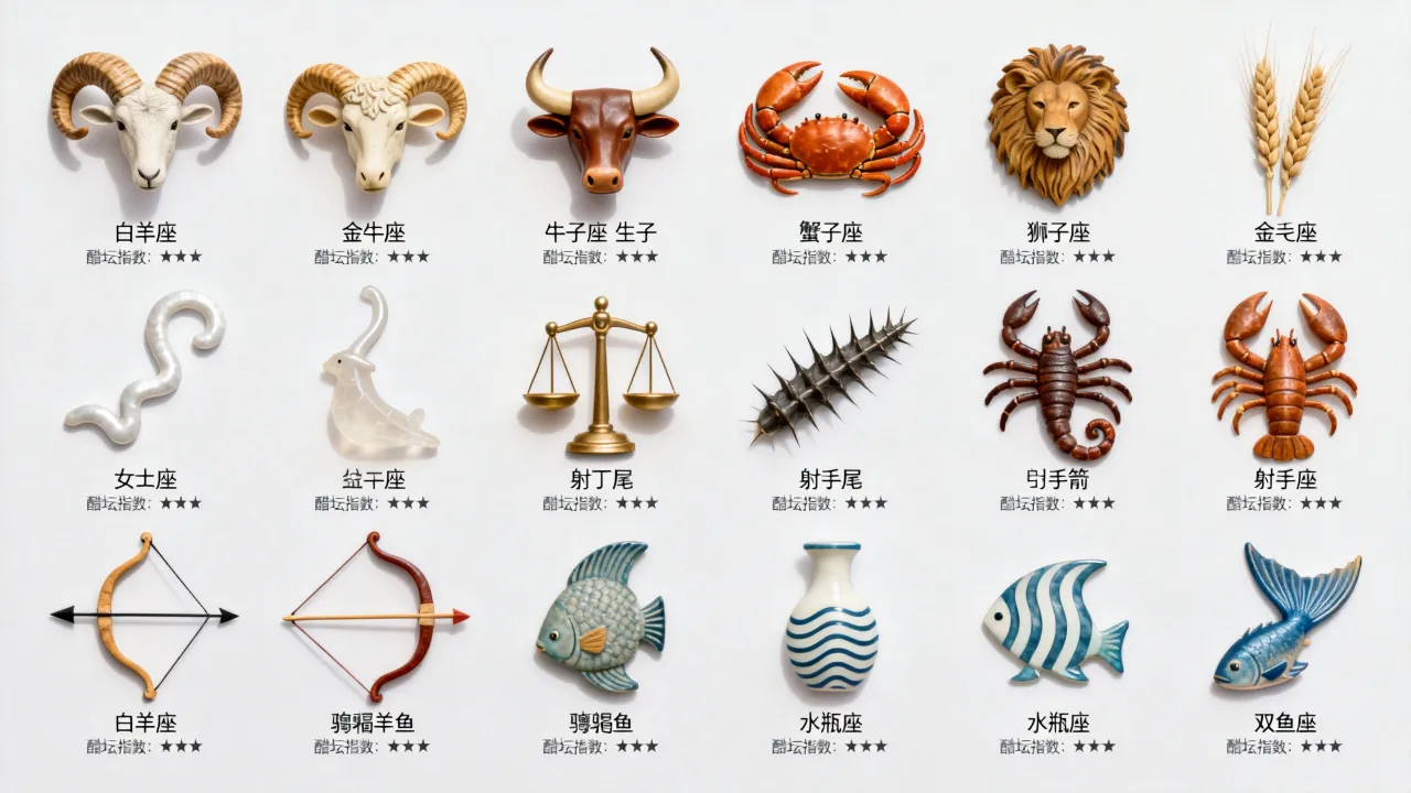 十二星座醋坛指数谁最高？星座吃醋排名大揭秘