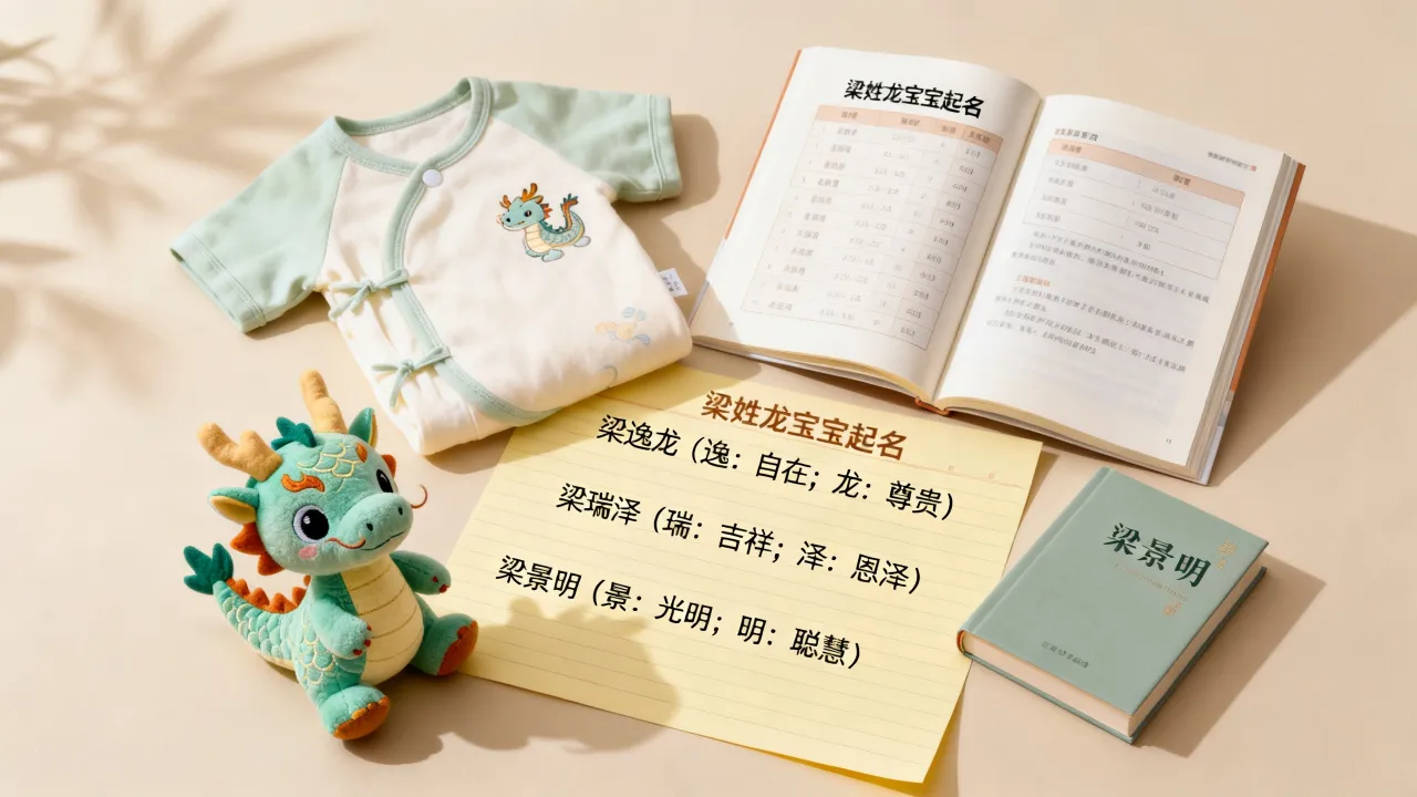 龙宝宝姓梁怎么起名,梁姓龙宝宝怎么取名好听有寓意 龙宝宝姓梁怎么起名,梁姓龙宝宝怎么取名好听有寓意
