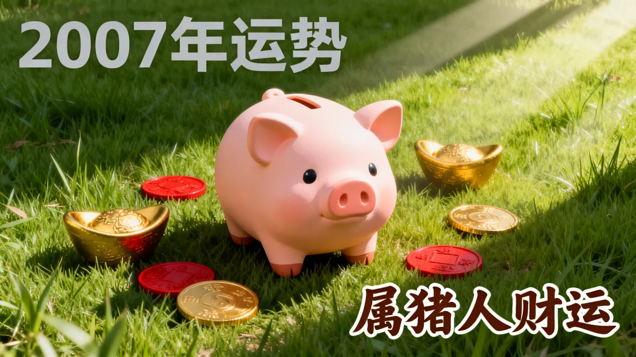 2007年命运如何，属猪人一生运势及财运怎么样？