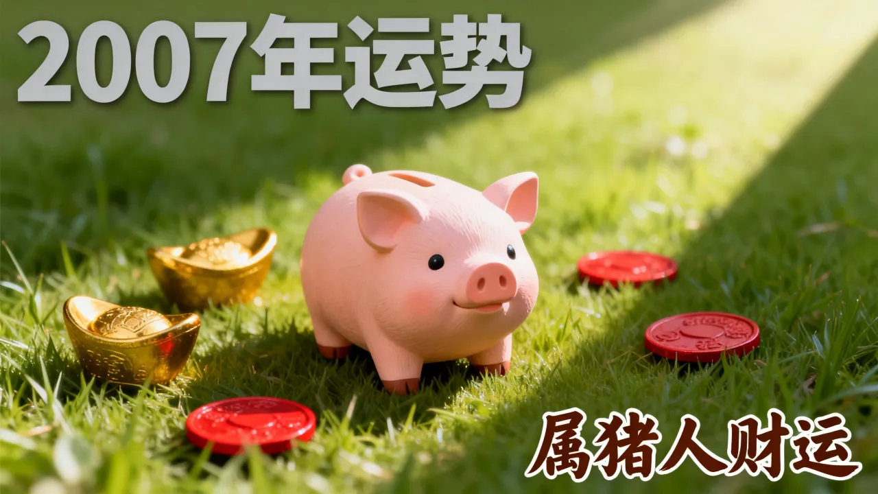 2007年命运如何，属猪人一生运势及财运怎么样？