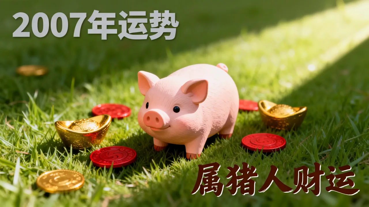 2007年命运如何，属猪人一生运势及财运怎么样？