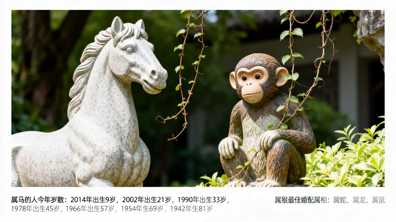 属马的人今年多大岁数，属猴最佳婚配属相是什么？