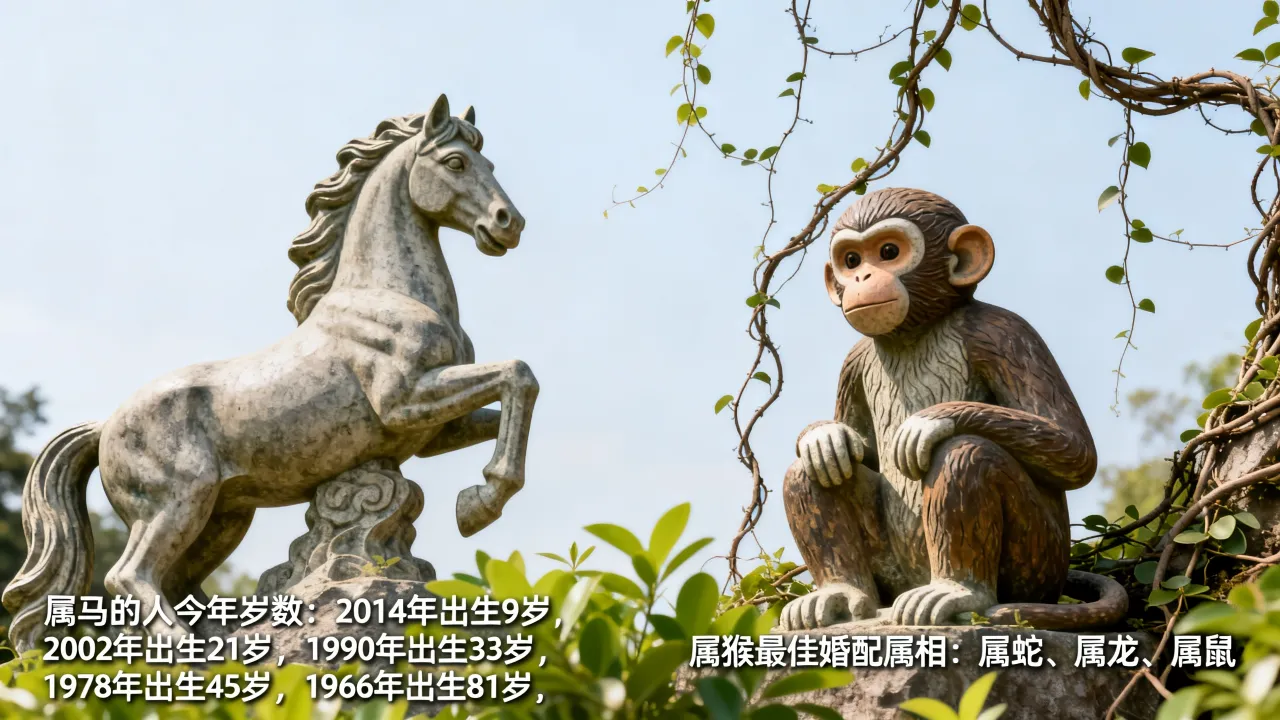 属马的人今年多大岁数，属猴最佳婚配属相是什么？