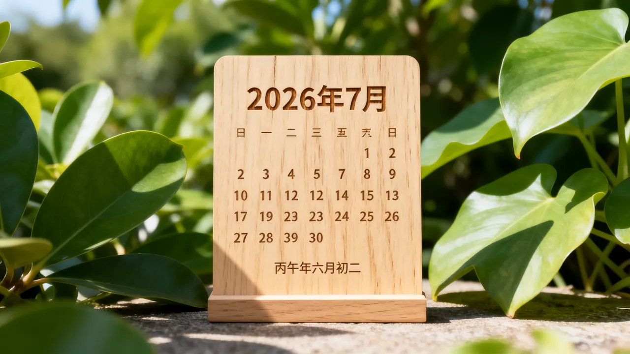 阳历7月阴历多少?2026年阳历7月对应农历几月几日 阳历7月阴历多少?2026年阳历7月对应农历几月几日