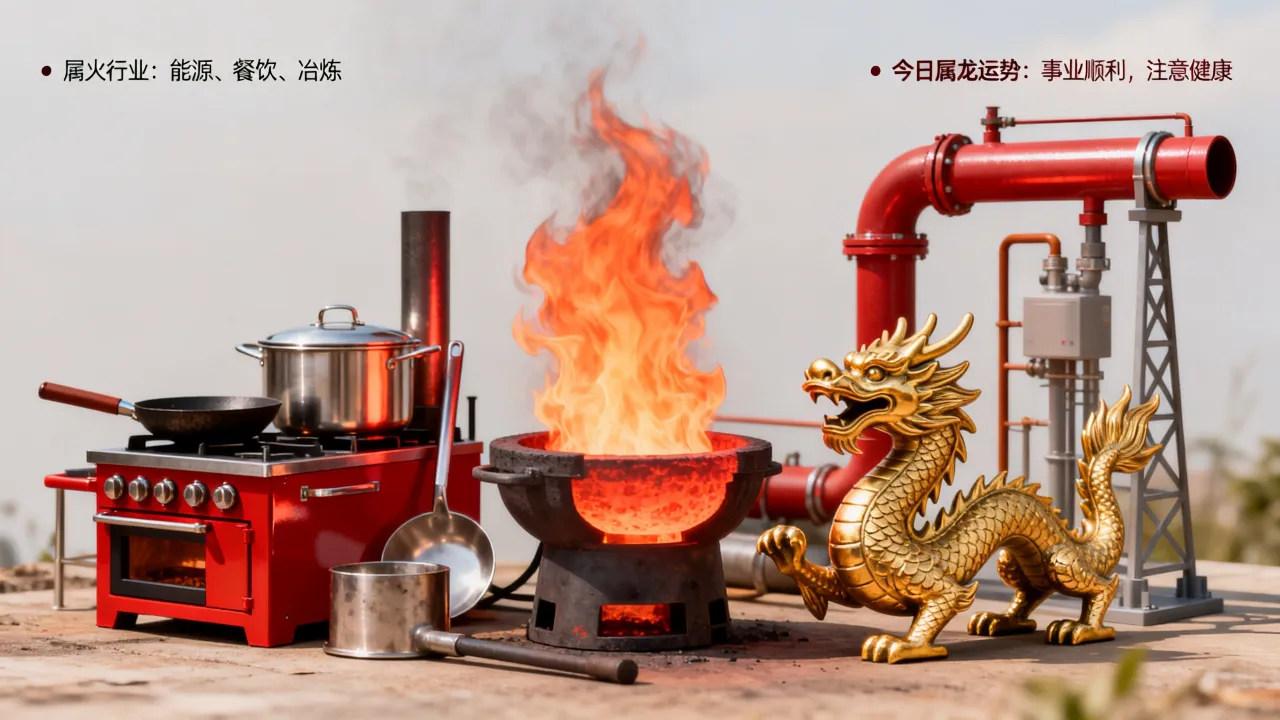 属火的行业到底有哪些，今日属龙运势又将如何？