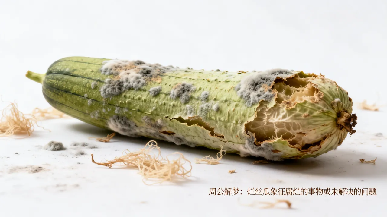梦见烂丝瓜是什么意思，梦见烂丝瓜有什么预兆周公解梦
