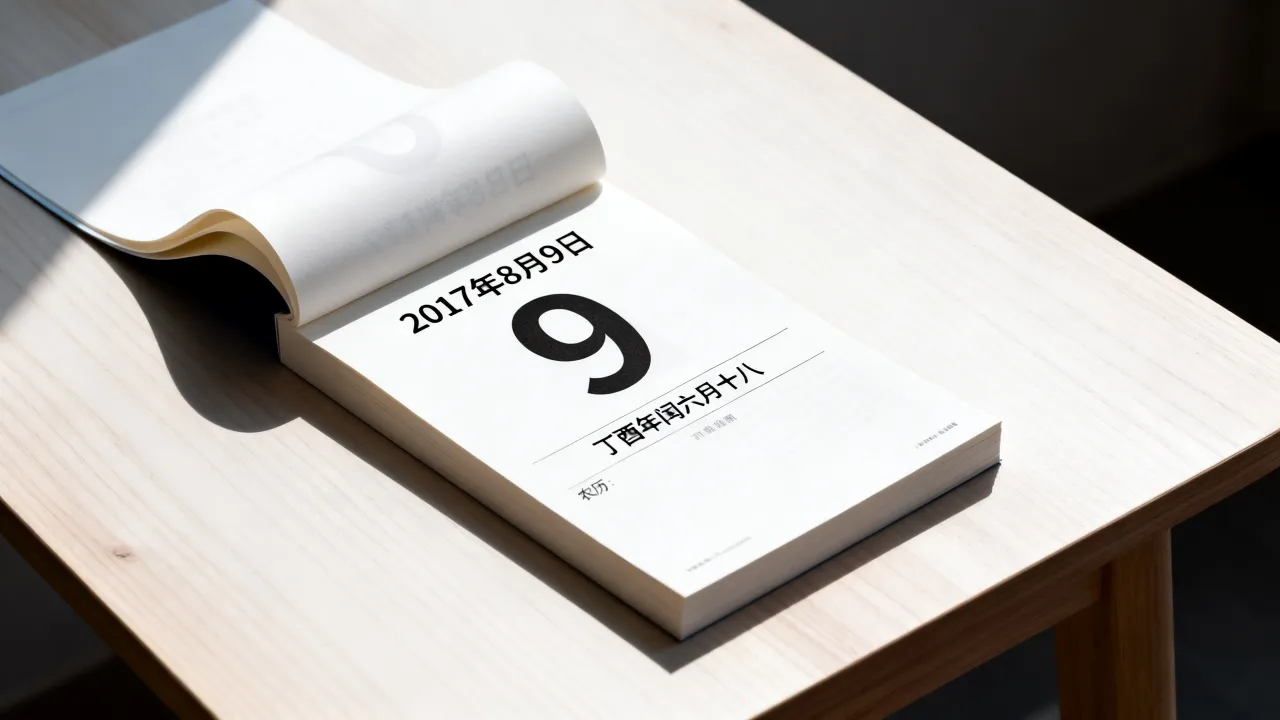 2017年8月9日阴历是几月几号,农历日期对应公历查询 2017年8月9日阴历是几月几号,农历日期对应公历查询