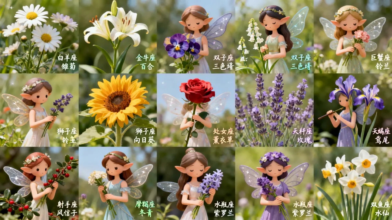 十二星座专属花仙分别是什么,你的本命花是哪一种 十二星座专属花仙分别是什么,你的本命花是哪一种
