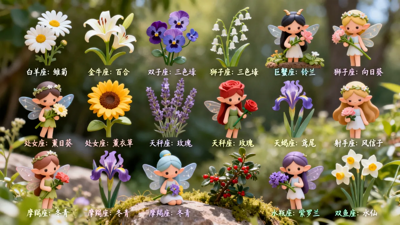 十二星座专属花仙分别是什么,你的本命花是哪一种 十二星座专属花仙分别是什么,你的本命花是哪一种