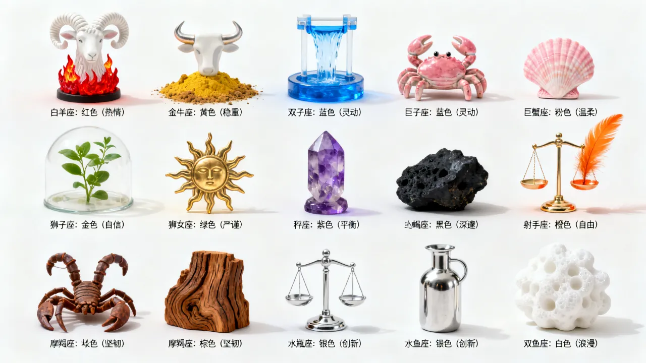 十二星座性格颜色分别代表什么含义,怎么测才准确? 十二星座性格颜色分别代表什么含义,怎么测才准确?