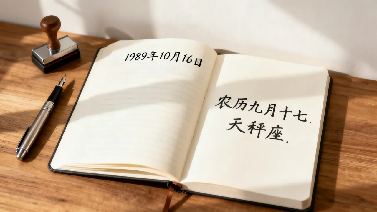 1989年10月16日阴历是什么星座?农历生日查询 1989年10月16日阴历是什么星座?农历生日查询