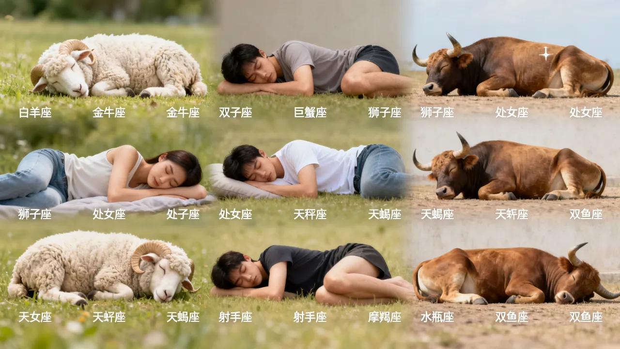 十二星座睡容藏着什么秘密？，十二星座睡姿看性格准吗