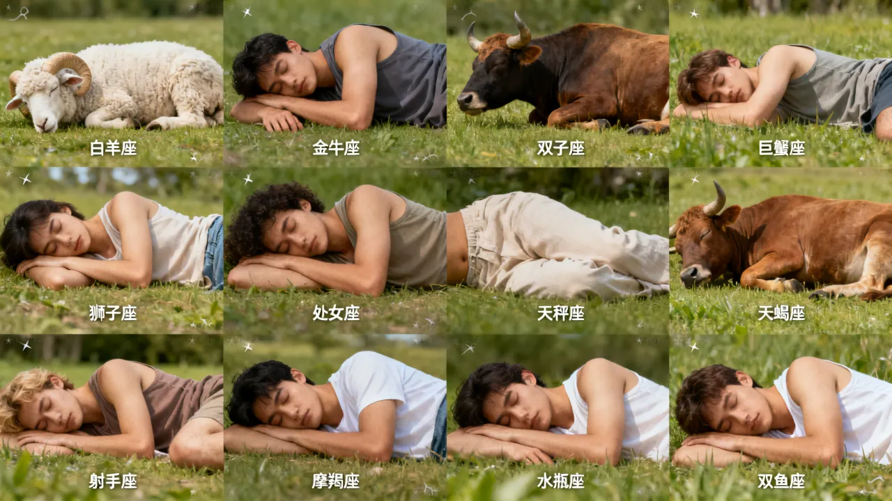 十二星座睡容藏着什么秘密？，十二星座睡姿看性格准吗