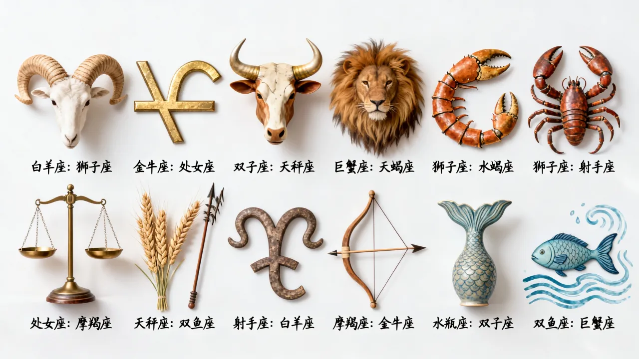 十二星座的幸运星座是什么?十二星座各自的幸运星座是什么? 十二星座的幸运星座是什么?十二星座各自的幸运星座是什么?