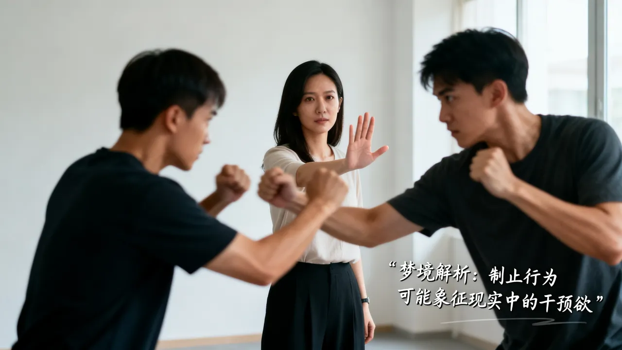 梦到了制止会有什么预兆，梦见制止别人打架是什么预兆
