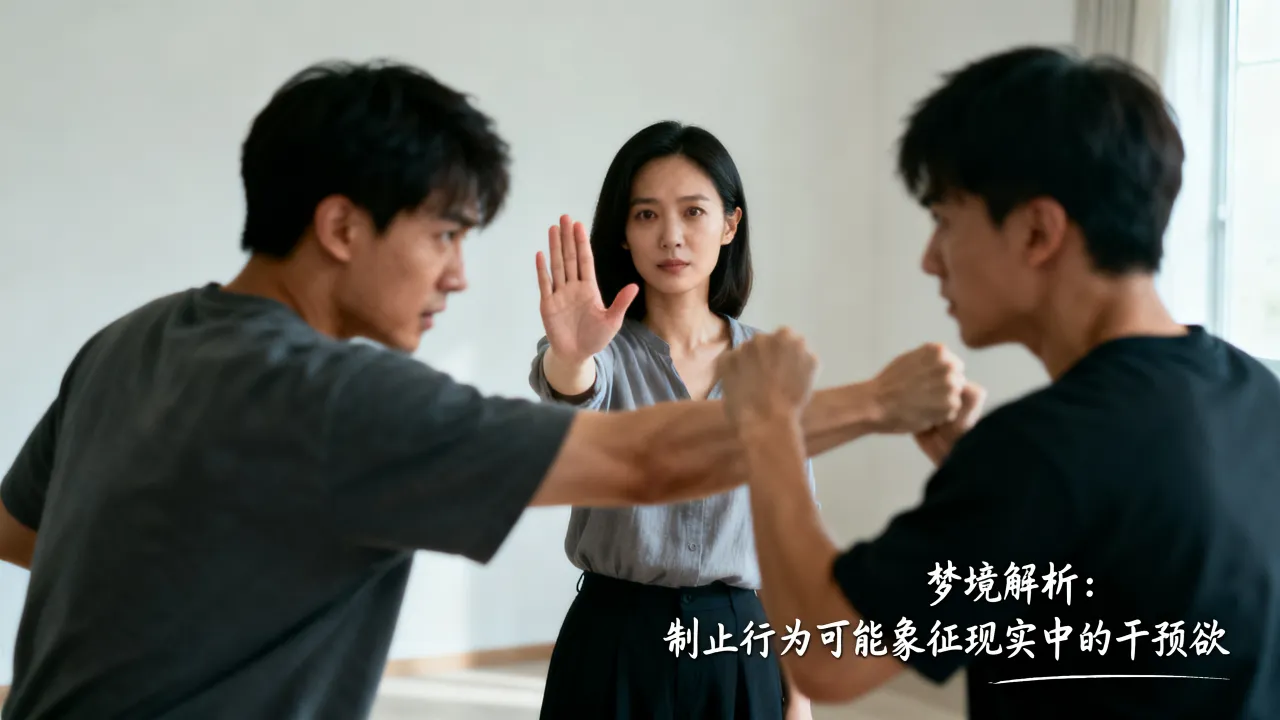 梦到了制止会有什么预兆，梦见制止别人打架是什么预兆