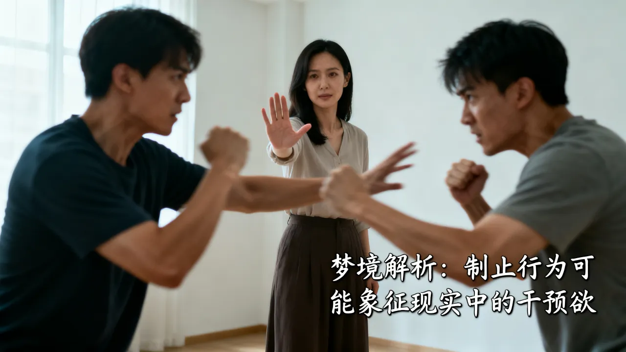 梦到了制止会有什么预兆，梦见制止别人打架是什么预兆