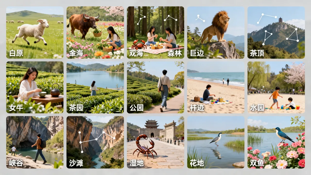 十二星座去春游去哪里好?十二星座春游最佳地点推荐 十二星座去春游去哪里好?十二星座春游最佳地点推荐