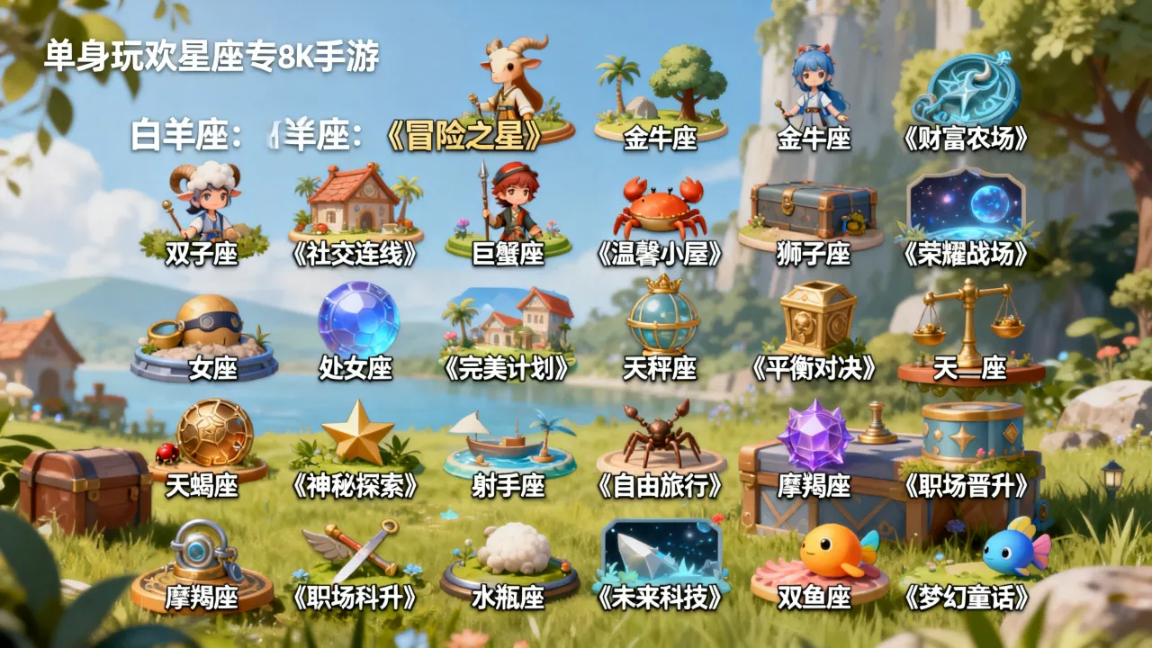 十二星座手机游戏哪个好玩?适合单身玩家的星座手游推荐 十二星座手机游戏哪个好玩?适合单身玩家的星座手游推荐