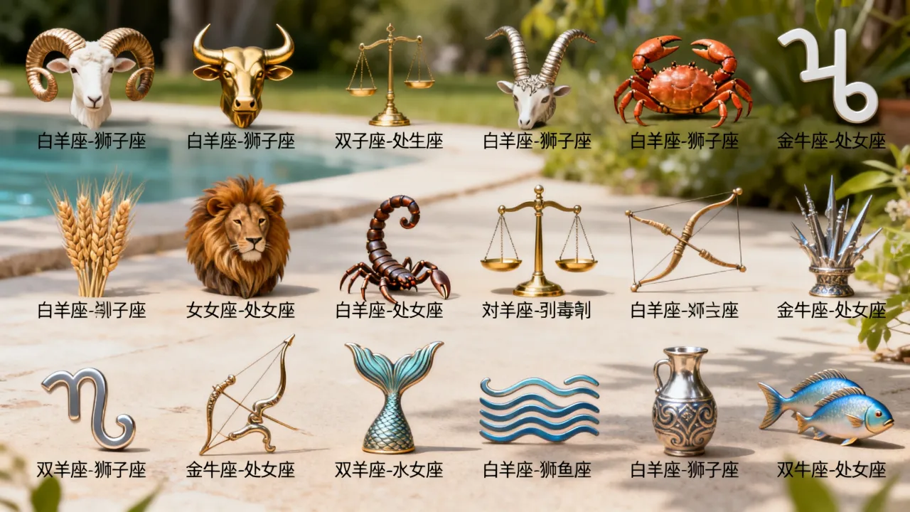 十二星座跟谁配，十二星座中哪个星座和哪个星座最般配？