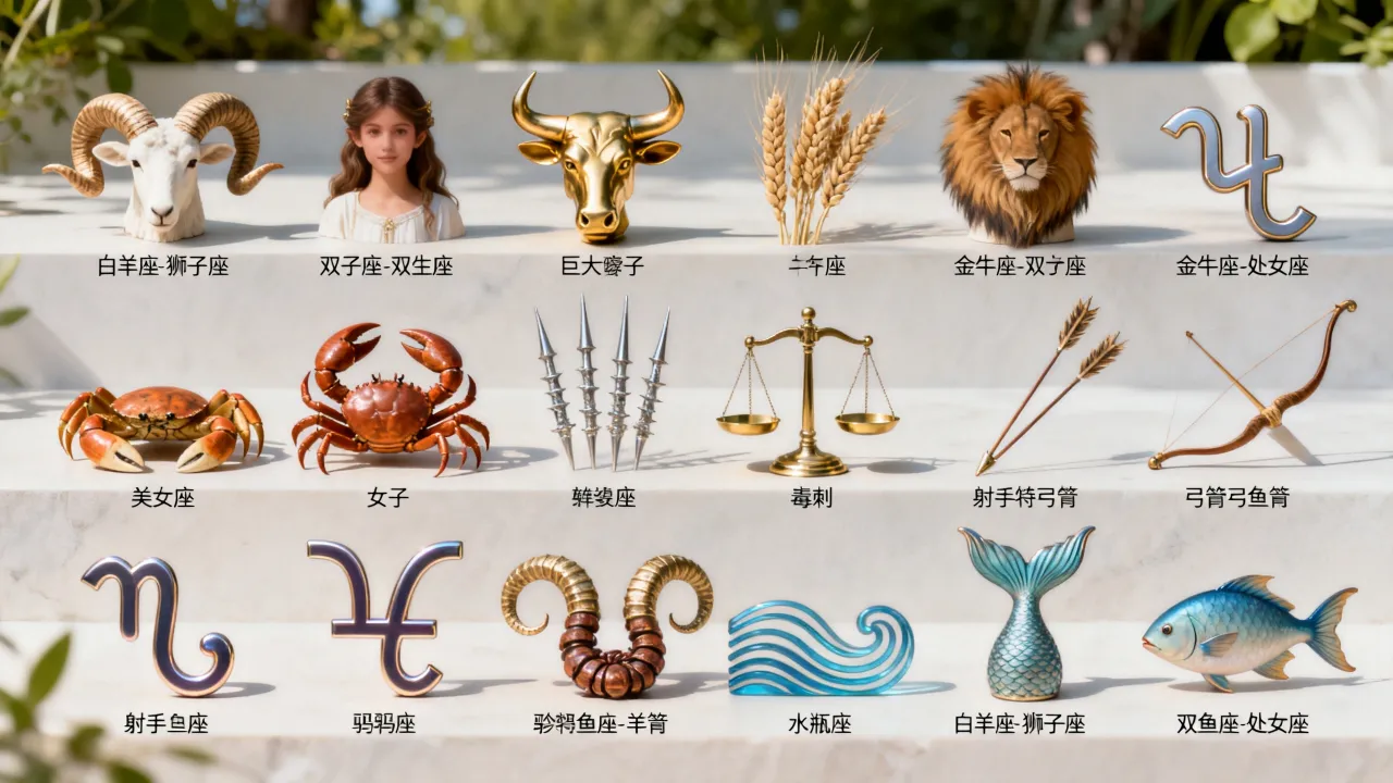 十二星座跟谁配，十二星座中哪个星座和哪个星座最般配？