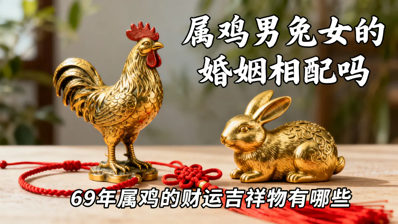 属鸡男兔女的婚姻相配吗,69年属鸡的财运吉祥物有哪些? 属鸡男兔女的婚姻相配吗,69年属鸡的财运吉祥物有哪些?