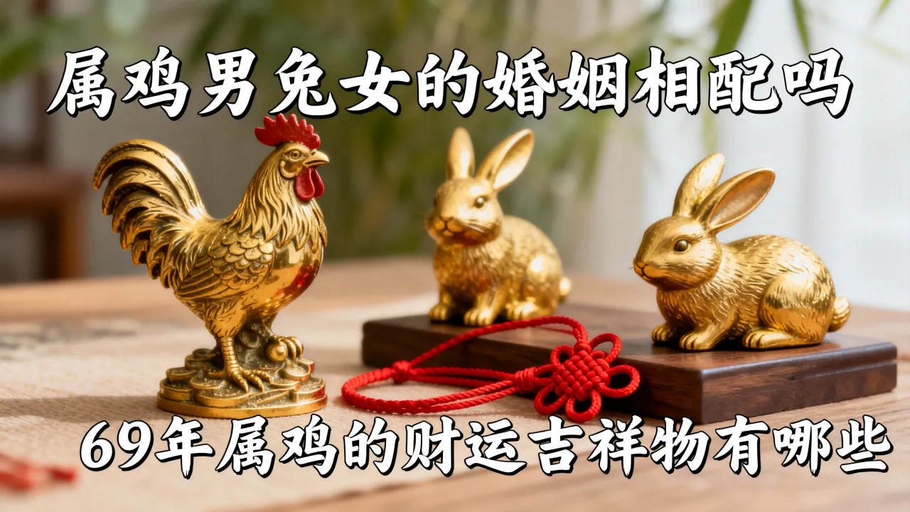 属鸡男兔女的婚姻相配吗,69年属鸡的财运吉祥物有哪些? 属鸡男兔女的婚姻相配吗,69年属鸡的财运吉祥物有哪些?