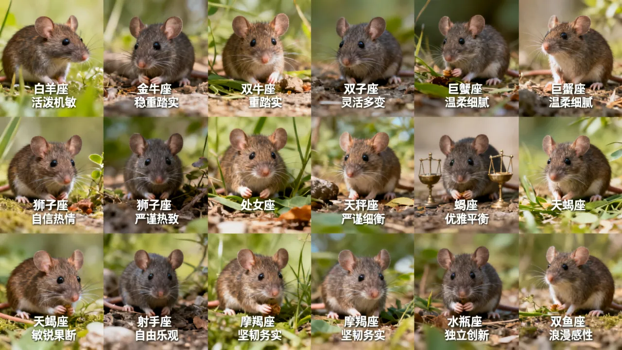 十二星座的老鼠是什么，属鼠人的性格特点有哪些？