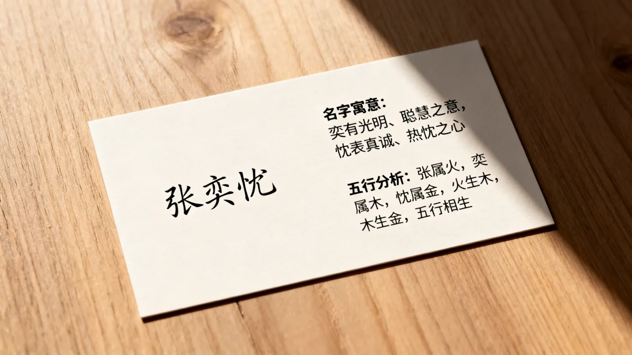 张奕忱宝宝起名怎么样，张奕忱名字寓意和五行好不好？