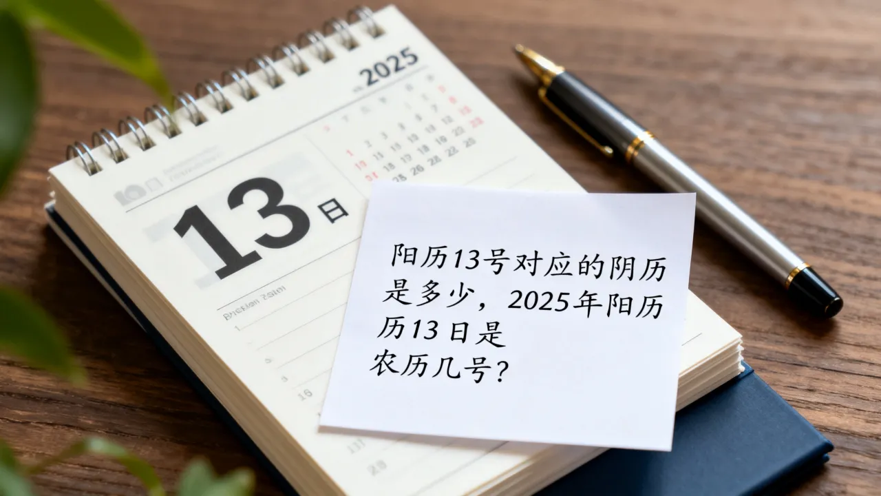 阳历13号对应的阴历是多少，2025年阳历13日是农历几号？