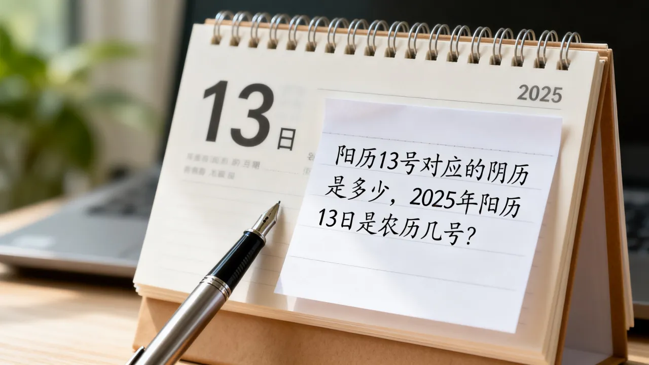 阳历13号对应的阴历是多少，2025年阳历13日是农历几号？