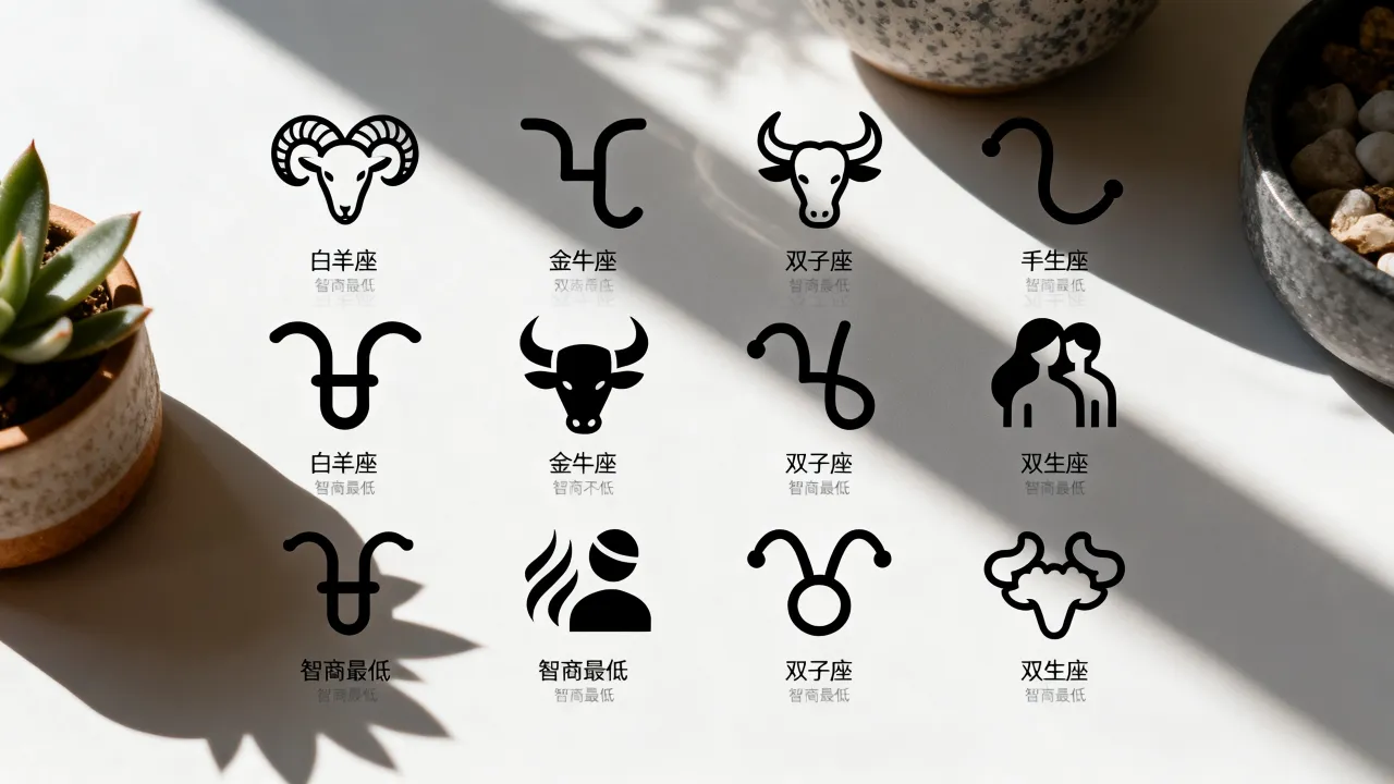 十二星座排名傻是真的吗，智商最低的星座是谁