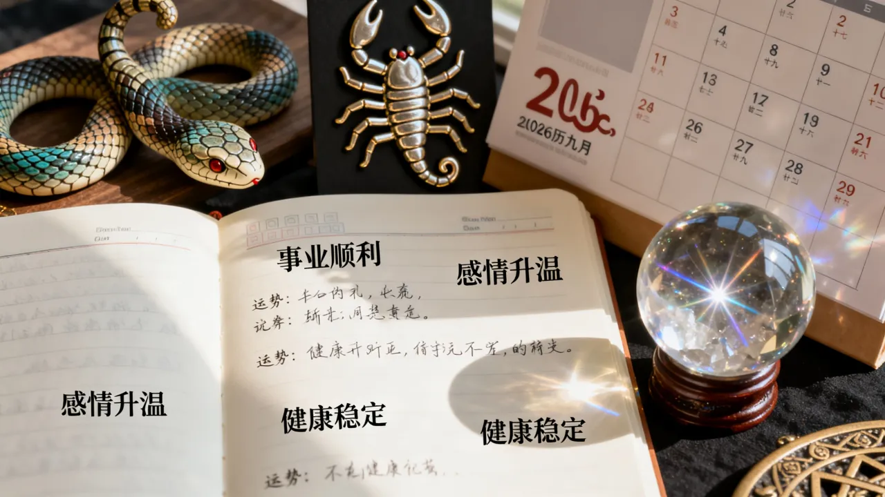 属蛇天蝎座2026农历九月运势如何，天蝎座九月运势怎么样？